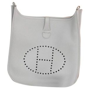 Hermès Evelyne GM in Bone